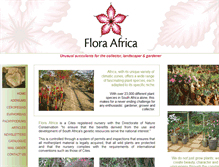 Tablet Screenshot of flora-africa.com
